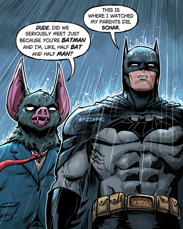 Sonar from Dispatch meets Batman