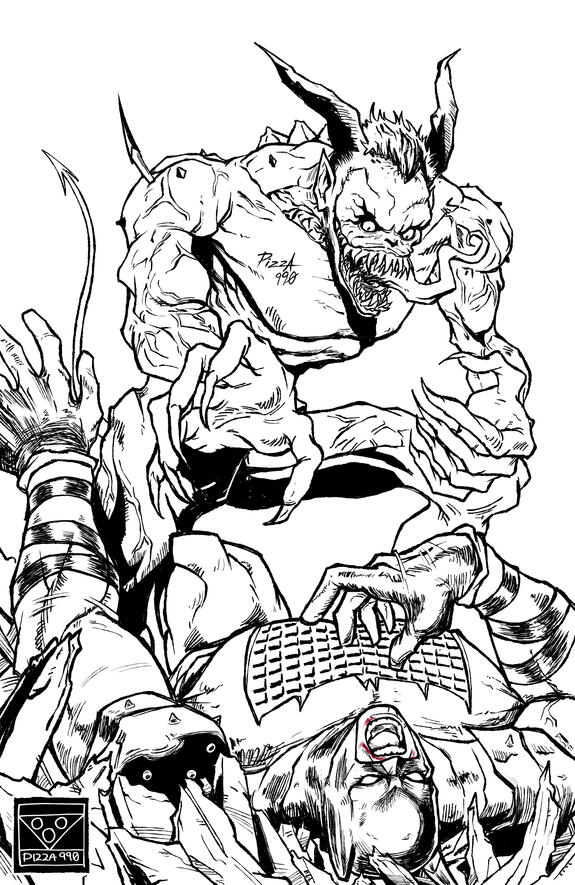 Absolute Batman #15 Fanart Cover | B&W Inked