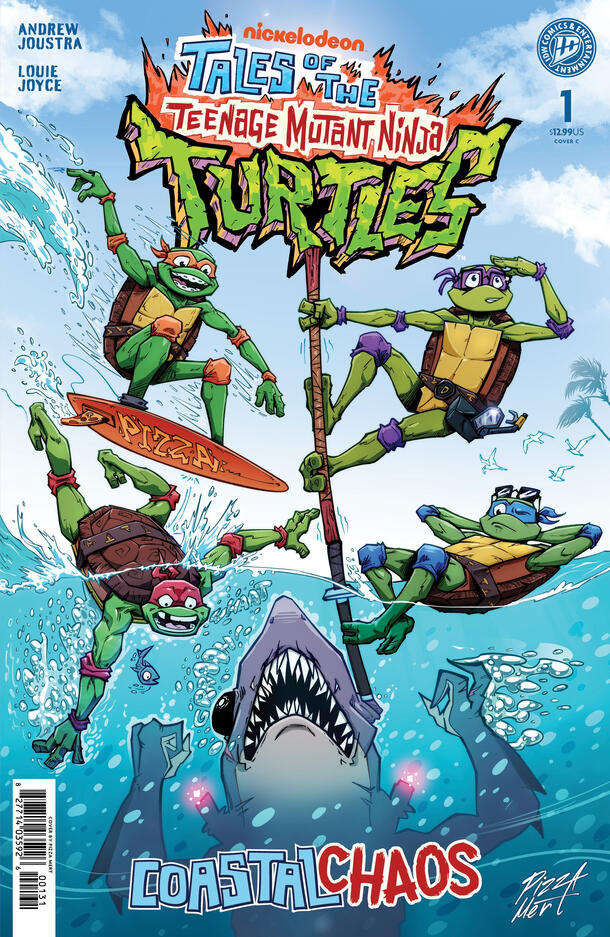 My (foil) variant cover for Tales of The Teenage Mutant Ninja Turtles: Coastal Chaos #1